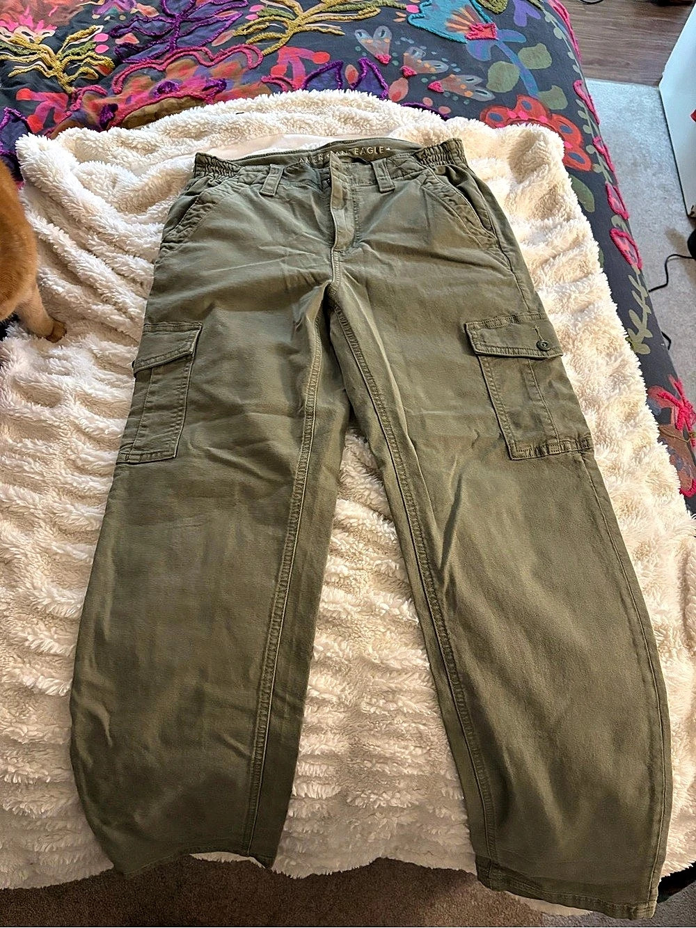 American Eagle Cargo Pants in Green Size 6